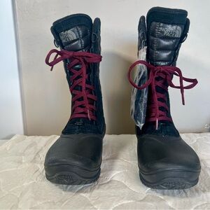 Women’s Sz 6 North Face Thermoball Utility Black Insulated Boots Waterproof NEW